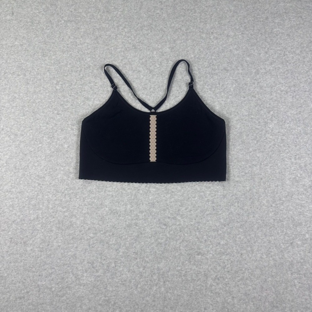 Nike Black Sports Bra with Tan Accent
